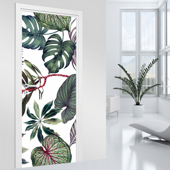 Vinilo Adhesivo para puerta - Hojas
