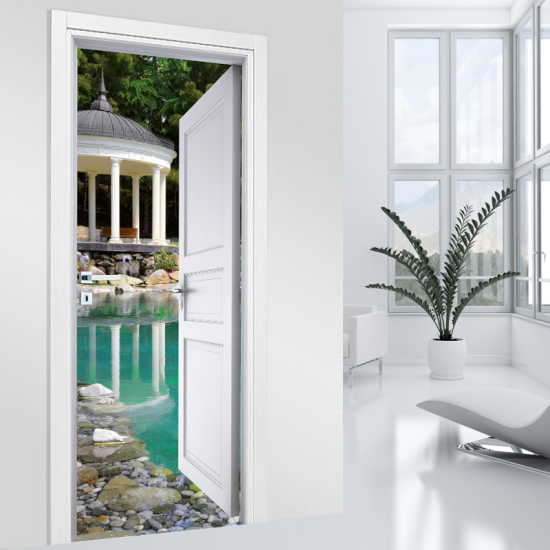 Vinilo Adhesivo para puerta - Jardín