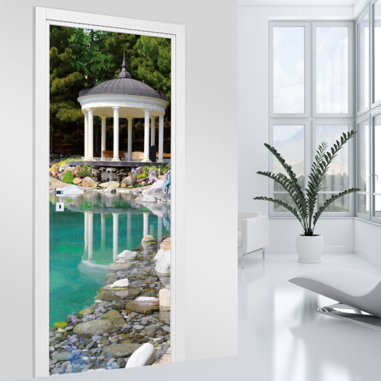 Vinilo Adhesivo para puerta - Jardín