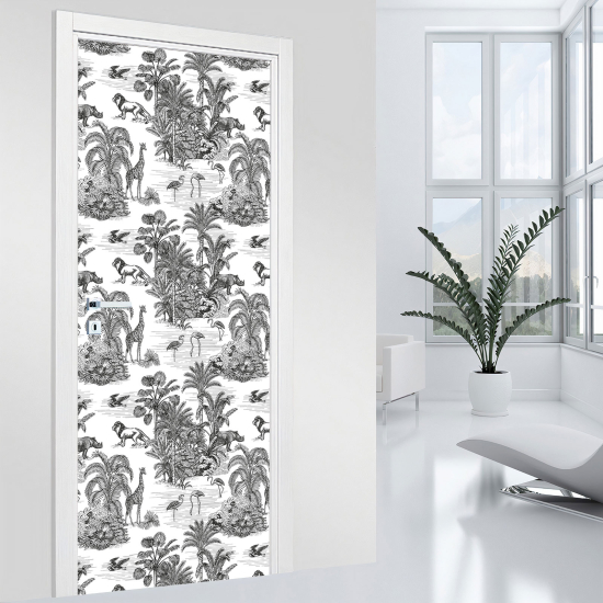 Vinilo Adhesivo para puerta - Jungla