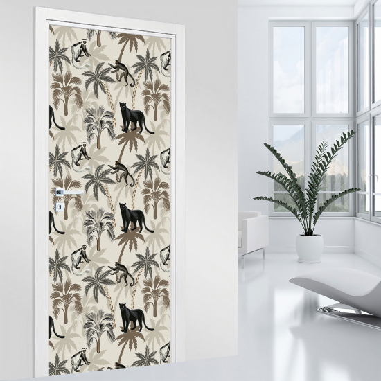 Vinilo Adhesivo para puerta - Jungla