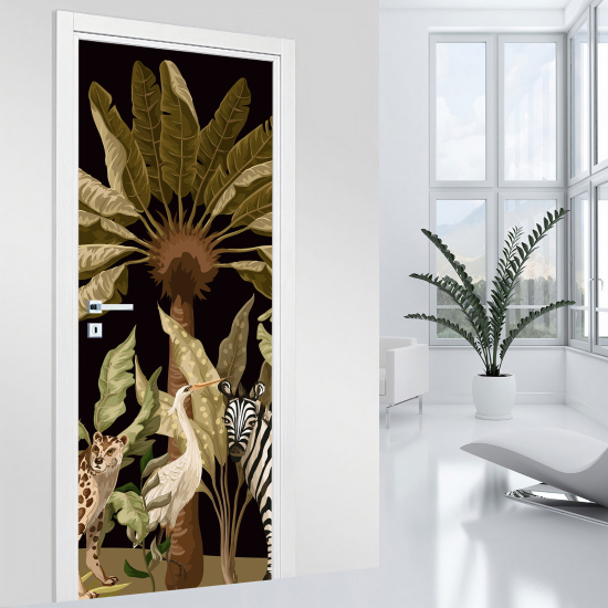 Vinilo Adhesivo para puerta - Jungla