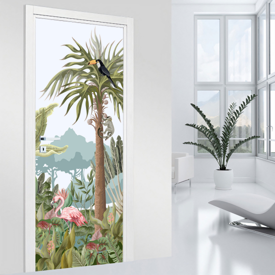 Vinilo Adhesivo para puerta - Jungla