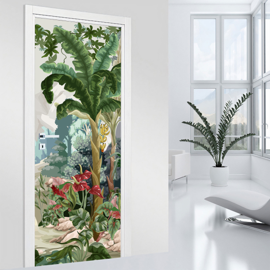 Vinilo Adhesivo para puerta - Jungla