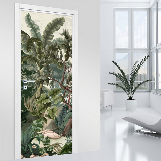 Vinilo Adhesivo para puerta - Jungla