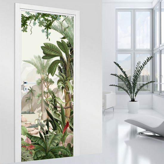 Vinilo Adhesivo para puerta - Jungla