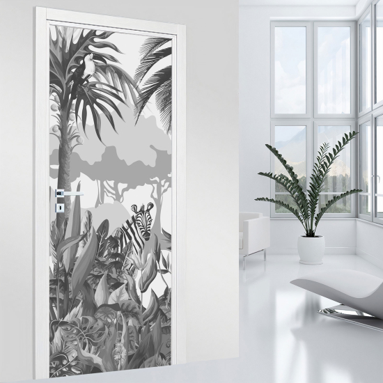 Vinilo Adhesivo para puerta - Jungla