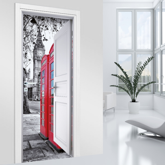 Vinilo Adhesivo para puerta - Londres