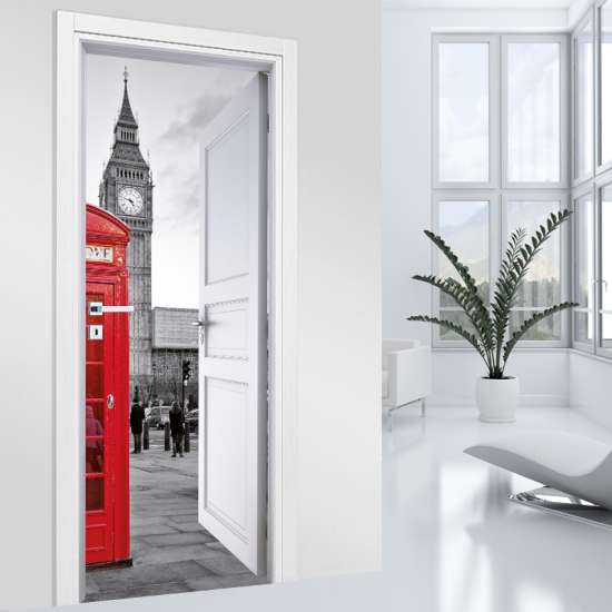 Vinilo Adhesivo para puerta - Londres