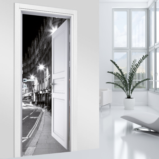 Vinilo Adhesivo para puerta - Londres