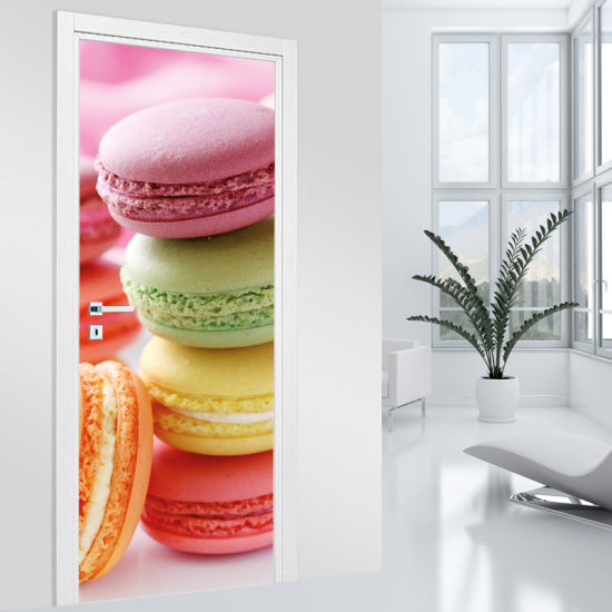 Vinilo Adhesivo para puerta - Macarons