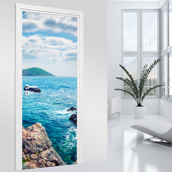 Vinilo Adhesivo para puerta - Mar