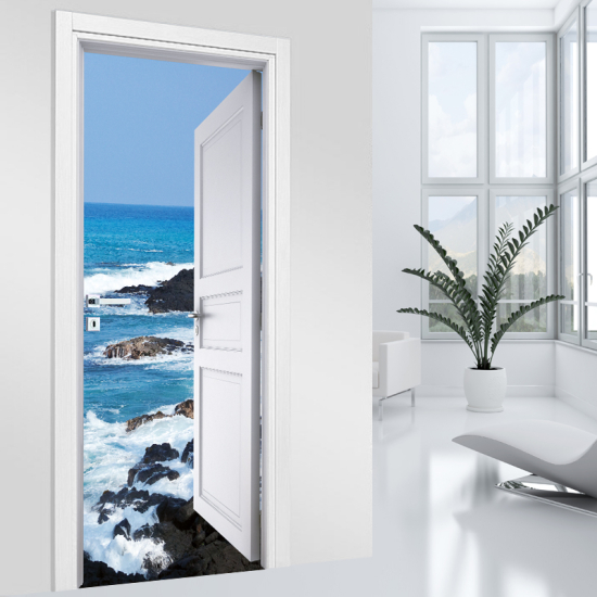Vinilo Adhesivo para puerta - Mar
