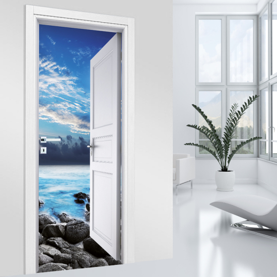 Vinilo Adhesivo para puerta - Mar