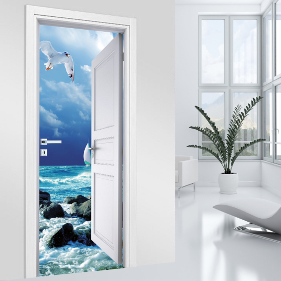 Vinilo Adhesivo para puerta - Mar