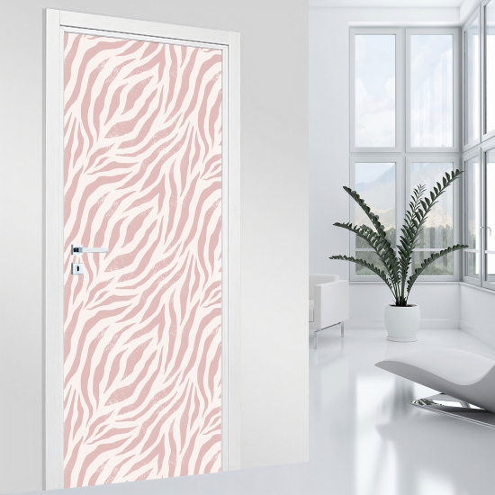 Vinilo Adhesivo para puerta - Motivo de cebra