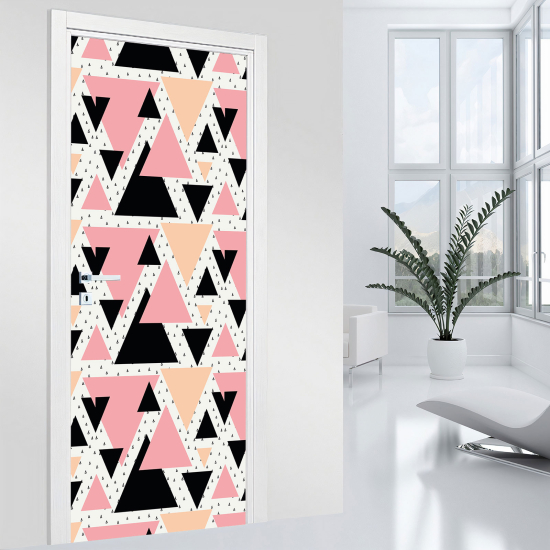 Vinilo Adhesivo para puerta - Motivo geométrico