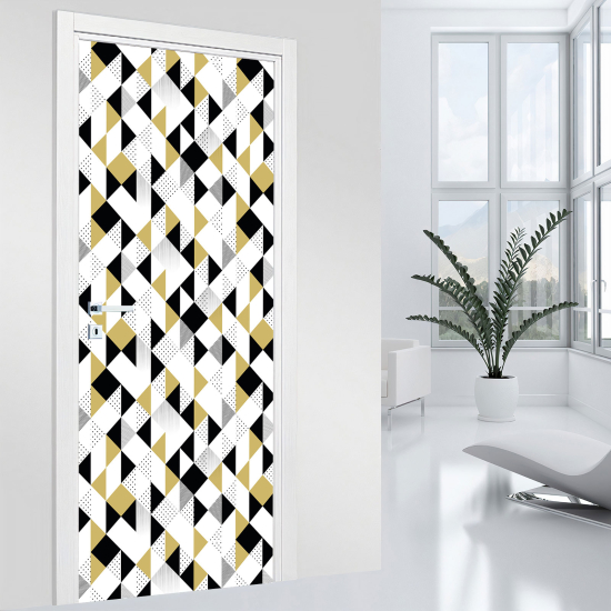 Vinilo Adhesivo para puerta - Motivo geométrico