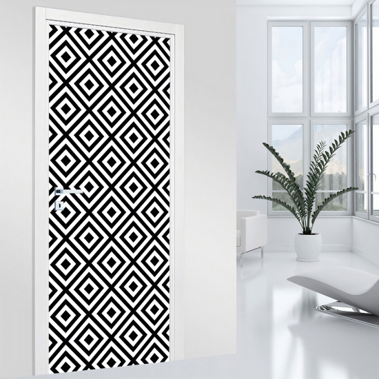 Vinilo Adhesivo para puerta - Motivo geométrico