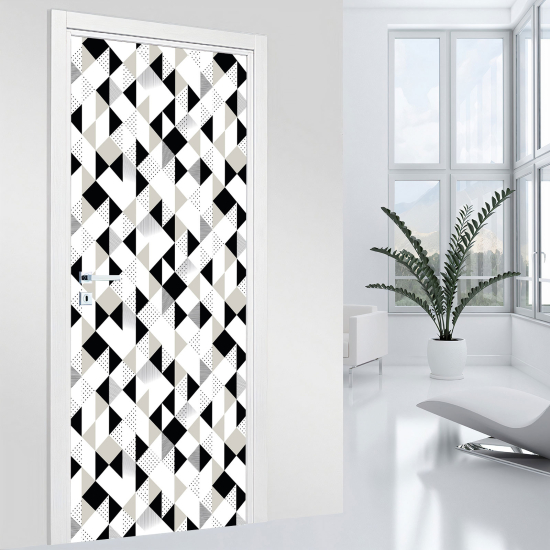 Vinilo Adhesivo para puerta - Motivo geométrico