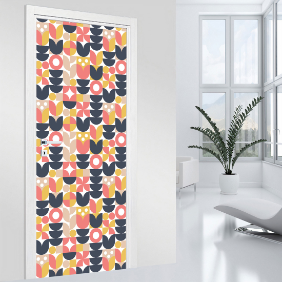Vinilo Adhesivo para puerta - Motivo geométrico