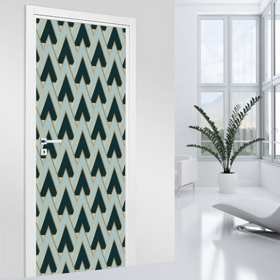 Vinilo Adhesivo para puerta - Motivo geométrico