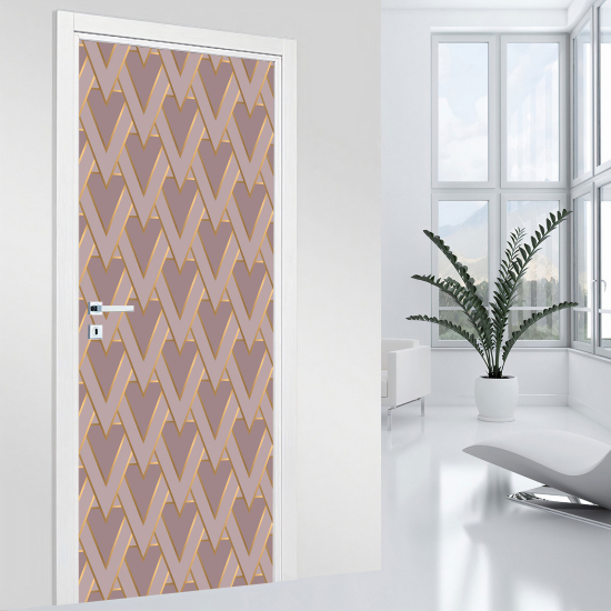 Vinilo Adhesivo para puerta - Motivo geométrico