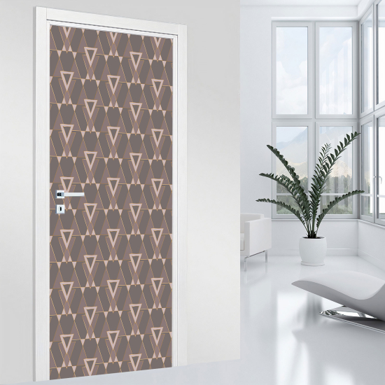 Vinilo Adhesivo para puerta - Motivo geométrico