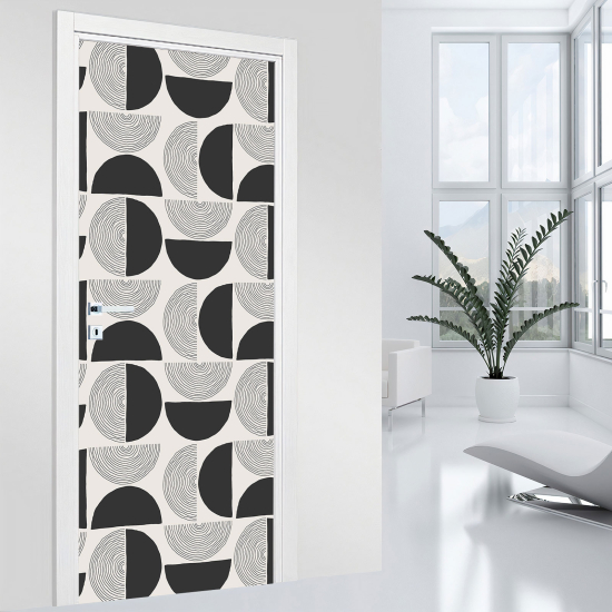 Vinilo Adhesivo para puerta - Motivo geométrico