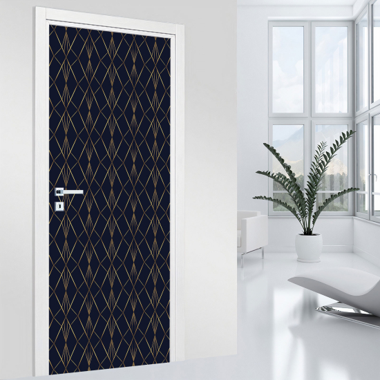 Vinilo Adhesivo para puerta - Motivo geométrico