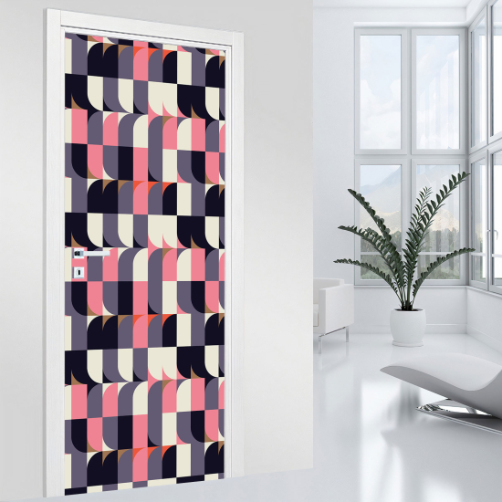 Vinilo Adhesivo para puerta - Motivo geométrico