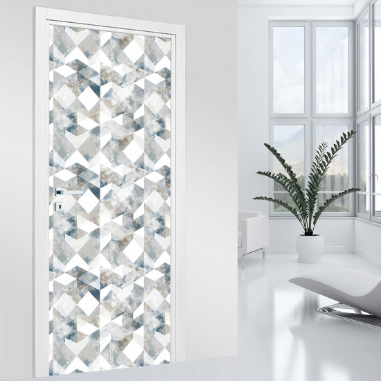 Vinilo Adhesivo para puerta - Motivo geométrico