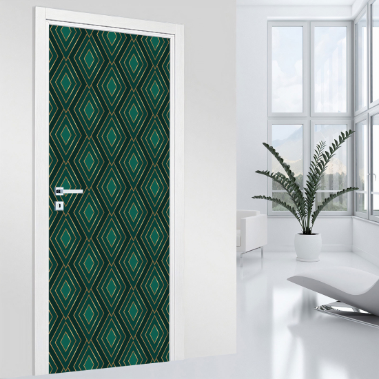 Vinilo Adhesivo para puerta - Motivo geométrico