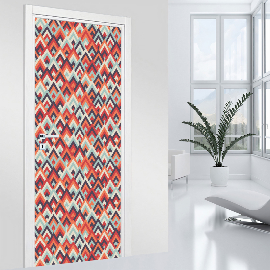 Vinilo Adhesivo para puerta - Motivo geométrico