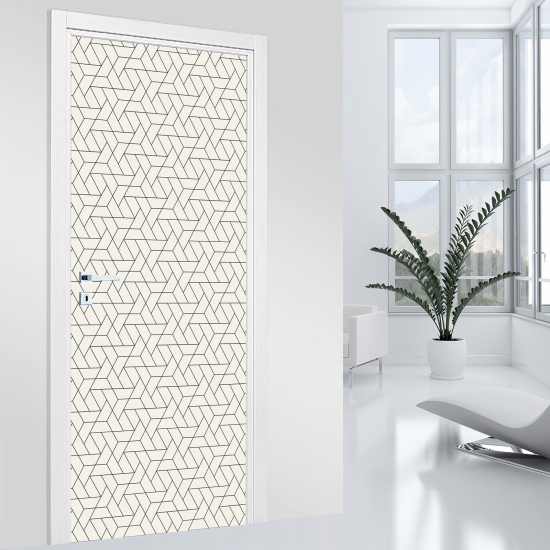 Vinilo Adhesivo para puerta - Motivo geométrico