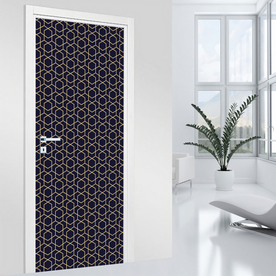 Vinilo Adhesivo para puerta - Motivo geométrico