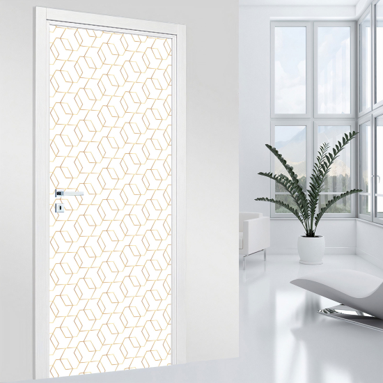Vinilo Adhesivo para puerta - Motivo geométrico