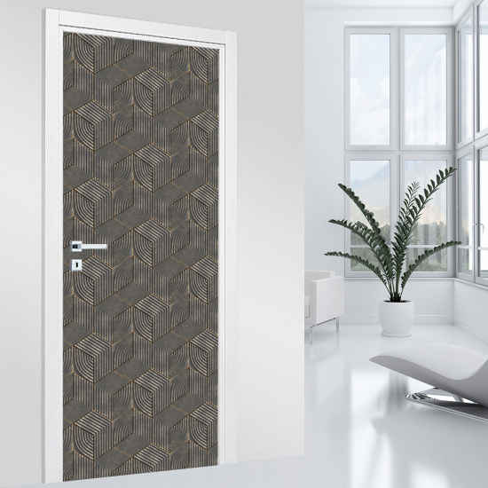 Vinilo Adhesivo para puerta - Motivo geométrico