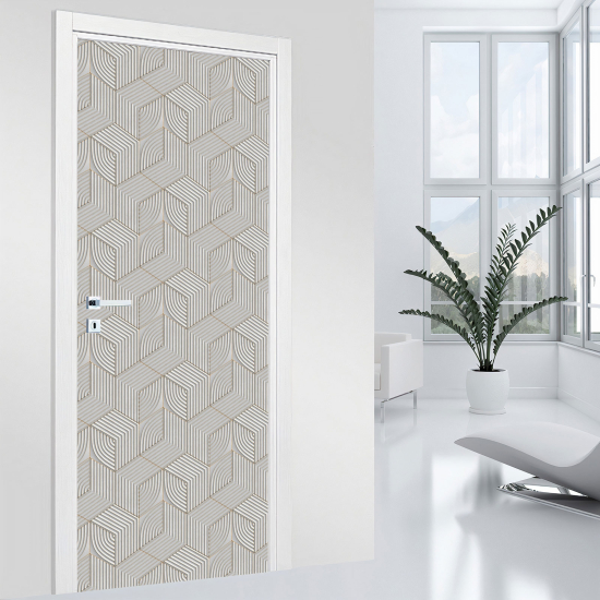 Vinilo Adhesivo para puerta - Motivo geométrico