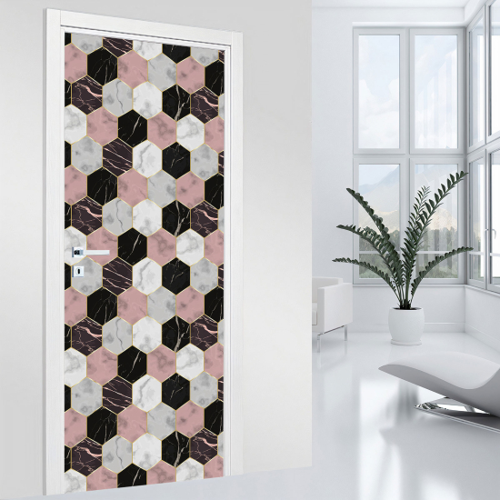 Vinilo Adhesivo para puerta - Motivo geométrico