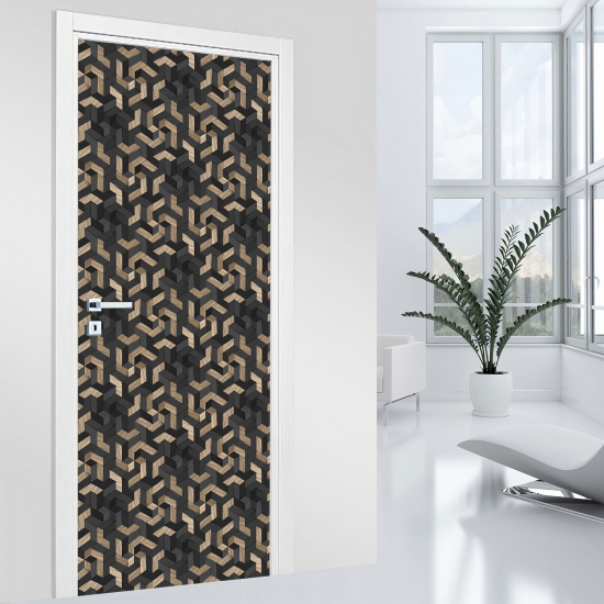 Vinilo Adhesivo para puerta - Motivo geométrico