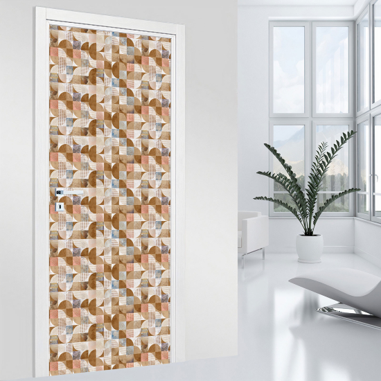 Vinilo Adhesivo para puerta - Motivo geométrico