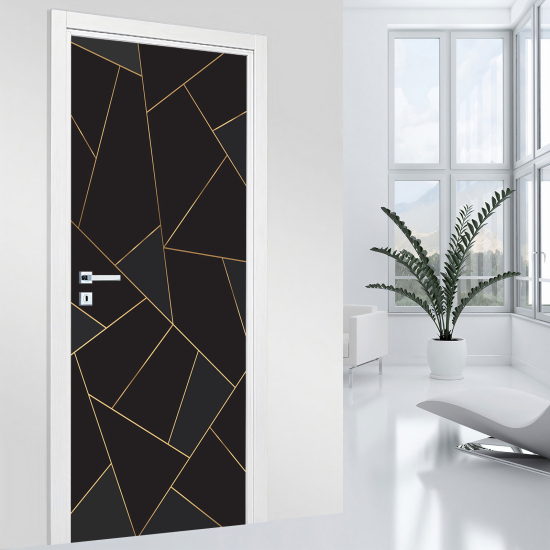 Vinilo Adhesivo para puerta - Motivo geométrico