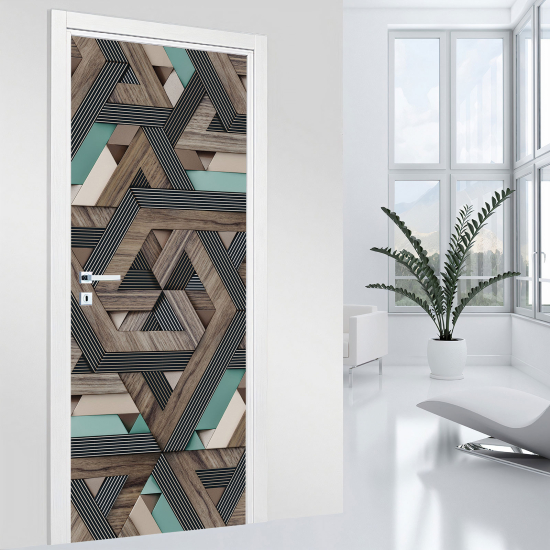 Vinilo Adhesivo para puerta - Motivo geométrico