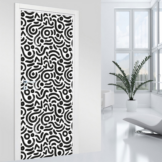 Vinilo Adhesivo para puerta - Motivo Gráfico