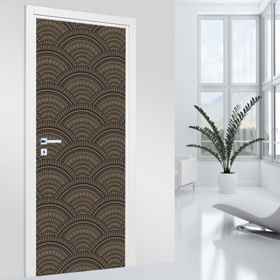 Vinilo Adhesivo para puerta - Motivo oriental