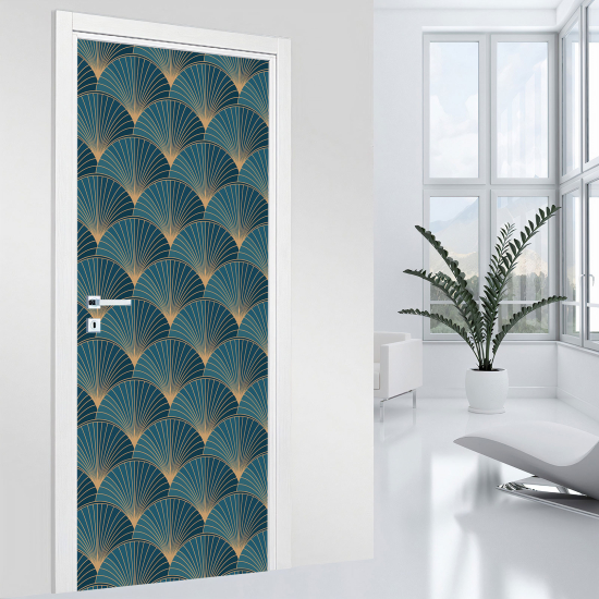 Vinilo Adhesivo para puerta - Motivo oriental