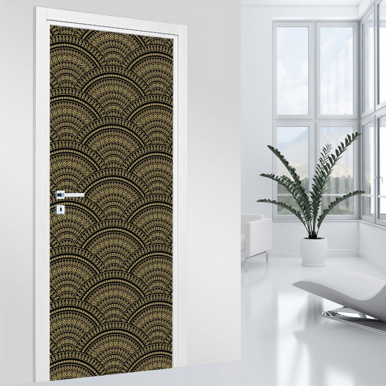 Vinilo Adhesivo para puerta - Motivo Oriental