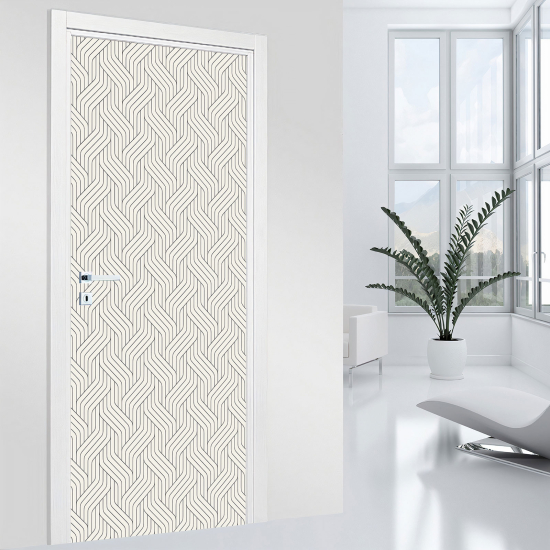 Vinilo Adhesivo para puerta - Motivo trenzado