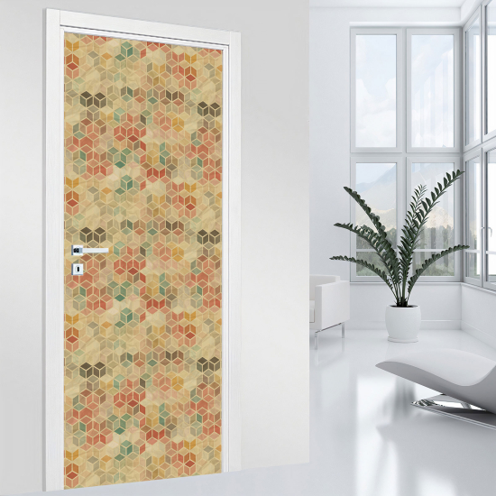 Vinilo Adhesivo para puerta - Motivos geométricos